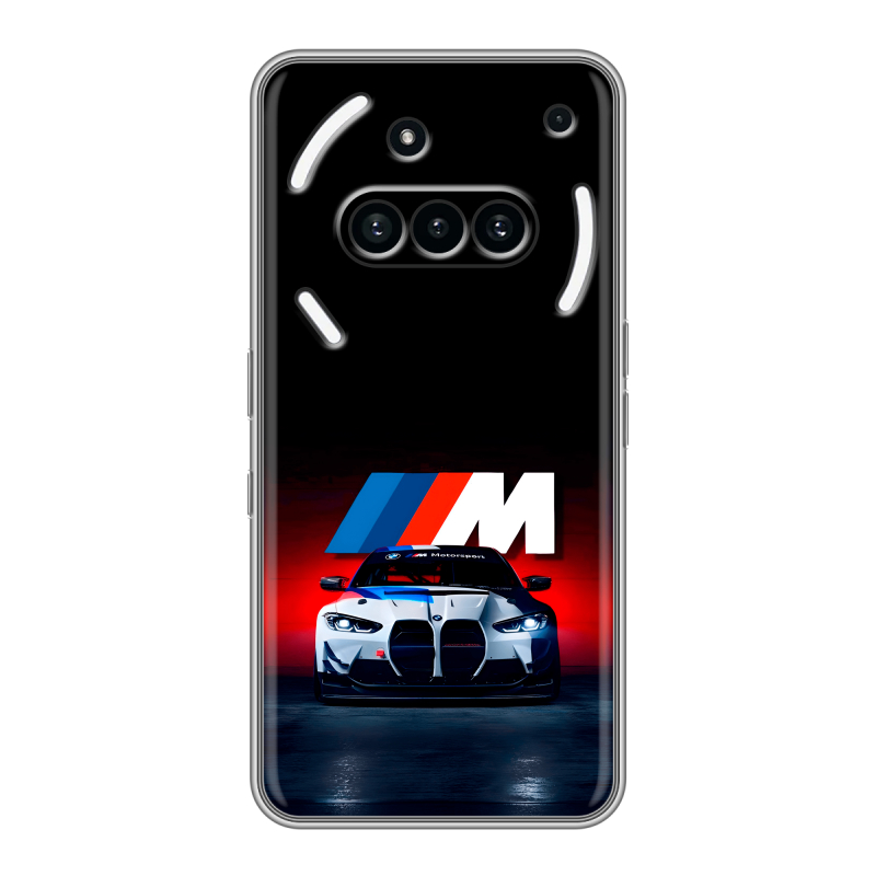 Силиконовый чехол на Nothing Phone (3a) с принтом БМВ BMW Силиконовый чехол на Nothing Phone (3a) с принтом БМВ BMW
