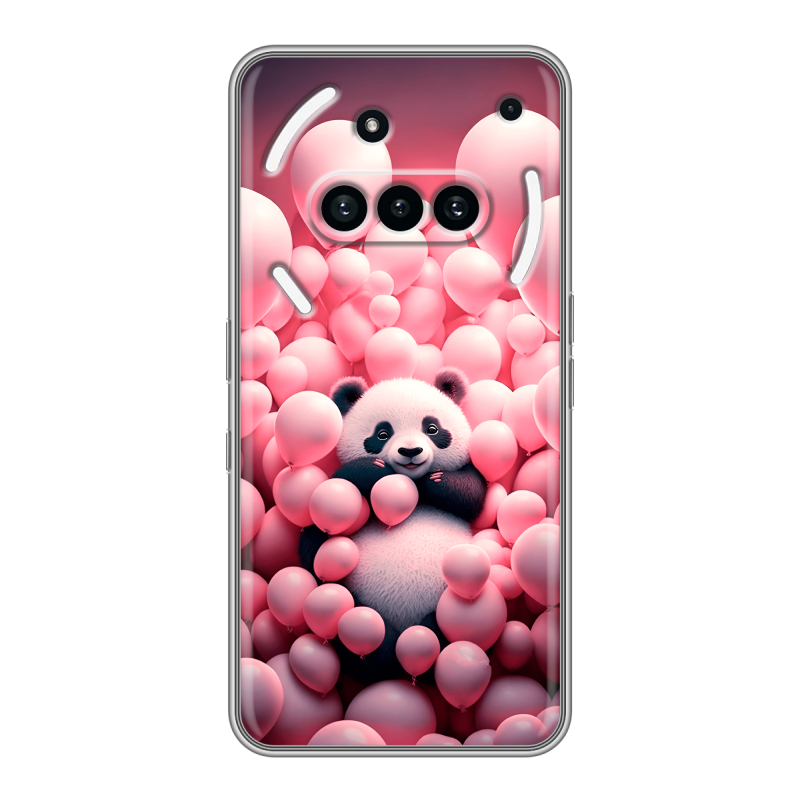 Силиконовый чехол на Nothing Phone (3a) с принтом Панда Силиконовый чехол на Nothing Phone (3a) с принтом Панда