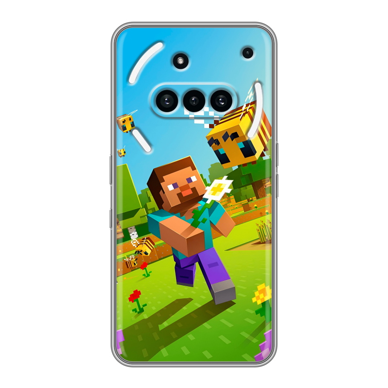 Силиконовый чехол на Nothing Phone (3a) с принтом Майнкрафт Minecraft Силиконовый чехол на Nothing Phone (3a) с принтом Майнкрафт Minecraft