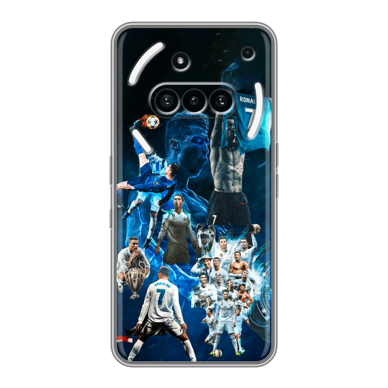 Силиконовый чехол на Nothing Phone (3a) с принтом Реал Роналдо Силиконовый чехол на Nothing Phone (3a) с принтом Реал Роналдо