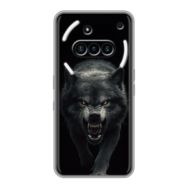 Силиконовый чехол на Nothing Phone (3a) с принтом Волк Силиконовый чехол на Nothing Phone (3a) с принтом Волк