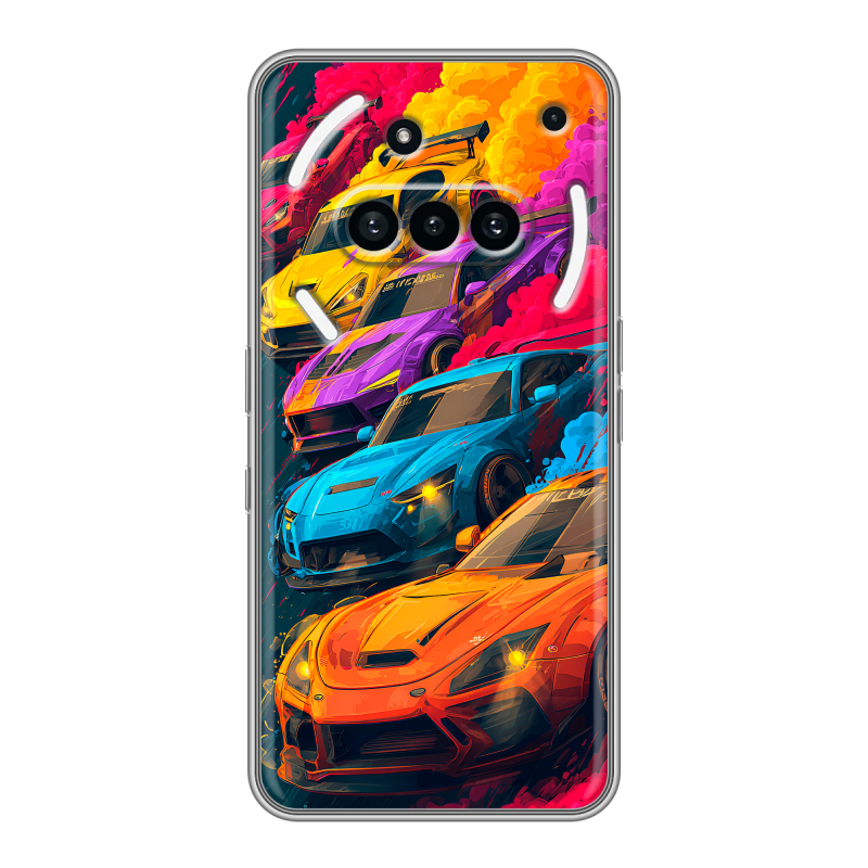 Силиконовый чехол на Nothing Phone (3a) с принтом Тачки Силиконовый чехол на Nothing Phone (3a) с принтом Тачки