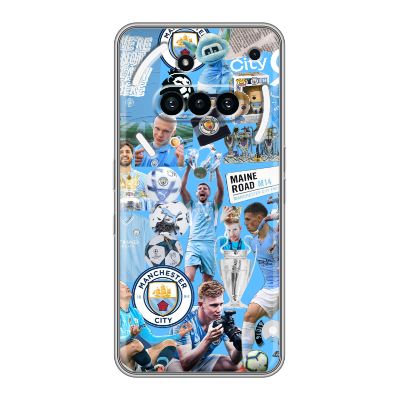 Силиконовый чехол на Nothing Phone (3a) с принтом Man City Манчестер Сити Силиконовый чехол на Nothing Phone (3a) с принтом Man City Манчестер Сити
