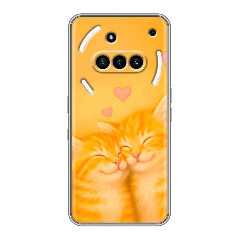 Силиконовый чехол на Nothing Phone (3a) с принтом Милые котята Силиконовый чехол на Nothing Phone (3a) с принтом Милые котята