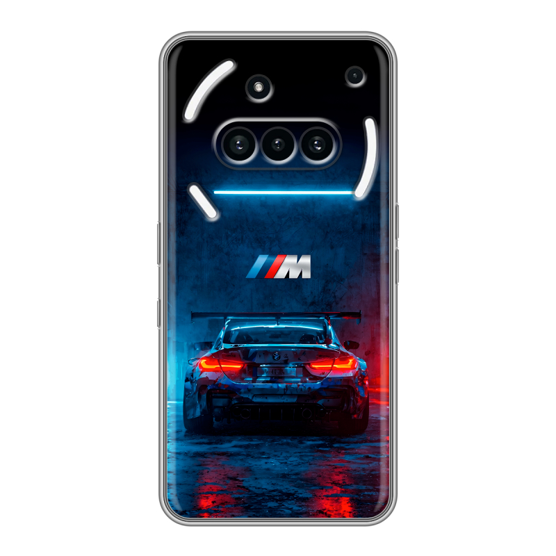 Силиконовый чехол на Nothing Phone (3a) с принтом BMW БМВ Силиконовый чехол на Nothing Phone (3a) с принтом BMW БМВ