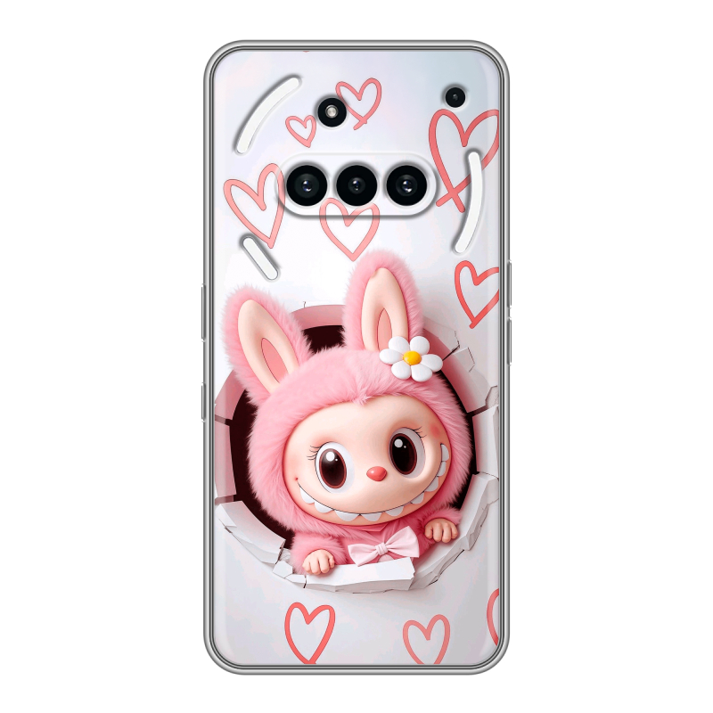 Силиконовый чехол на Nothing Phone (3a) с принтом Labubu Лабубу Силиконовый чехол на Nothing Phone (3a) с принтом Labubu Лабубу