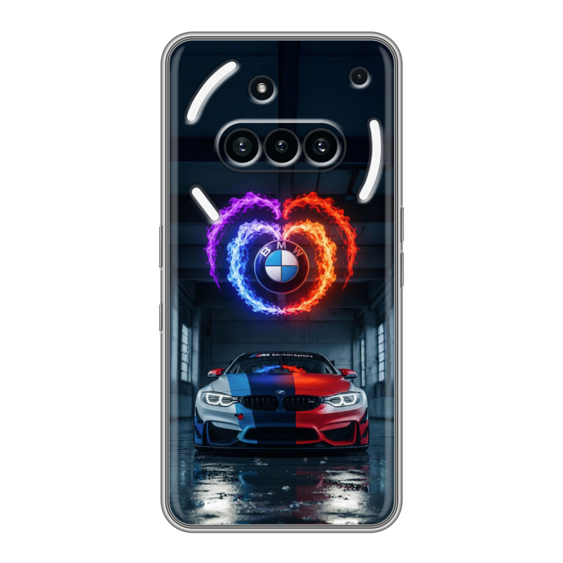 Силиконовый чехол на Nothing Phone (3a) с принтом BMW БМВ Силиконовый чехол на Nothing Phone (3a) с принтом BMW БМВ