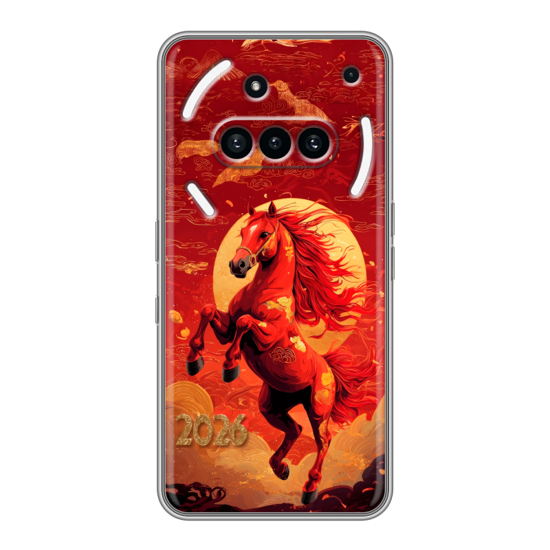 Силиконовый чехол на Nothing Phone (3a) с принтом Новый год Силиконовый чехол на Nothing Phone (3a) с принтом Новый год