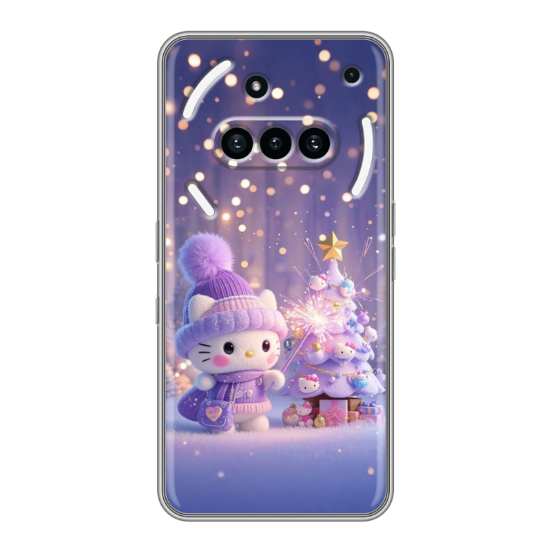 Силиконовый чехол на Nothing Phone (3a) с принтом Новый год Силиконовый чехол на Nothing Phone (3a) с принтом Новый год