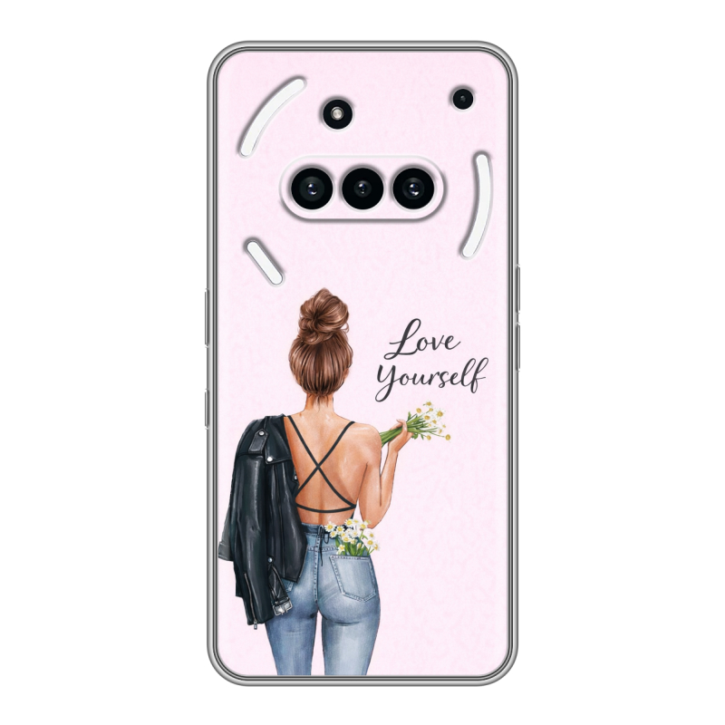 Силиконовый чехол на Nothing Phone (3a) с принтом женский Силиконовый чехол на Nothing Phone (3a) с принтом женский