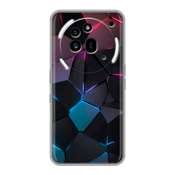 Силиконовый чехол на Nothing Phone (3a) Pro с принтом Геометрия неона Силиконовый чехол на Nothing Phone (3a) Pro с принтом Геометрия неона