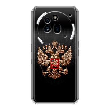 Силиконовый чехол на Nothing Phone (3a) Pro с принтом Герб России Силиконовый чехол на Nothing Phone (3a) Pro с принтом Герб России