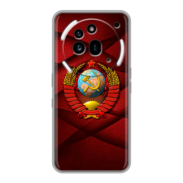 Силиконовый чехол на Nothing Phone (3a) Pro с принтом Герб СССР Силиконовый чехол на Nothing Phone (3a) Pro с принтом Герб СССР