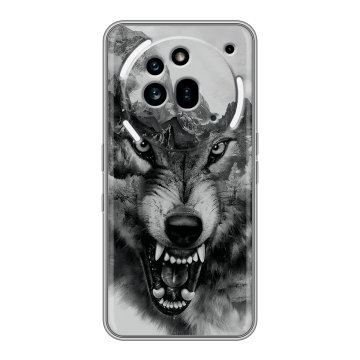 Силиконовый чехол на Nothing Phone (3a) Pro с принтом Волк Силиконовый чехол на Nothing Phone (3a) Pro с принтом Волк