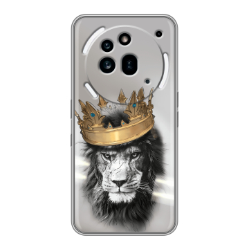 Силиконовый чехол на Nothing Phone (3a) Pro с принтом Лев с короной Силиконовый чехол на Nothing Phone (3a) Pro с принтом Лев с короной