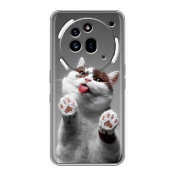 Силиконовый чехол на Nothing Phone (3a) Pro с принтом Коты Силиконовый чехол на Nothing Phone (3a) Pro с принтом Коты