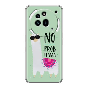 Силиконовый чехол на Nothing Phone (3a) Pro с принтом Лама Силиконовый чехол на Nothing Phone (3a) Pro с принтом Лама