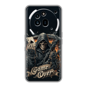 Силиконовый чехол на Nothing Phone (3a) Pro с принтом Скелет карты Силиконовый чехол на Nothing Phone (3a) Pro с принтом Скелет карты