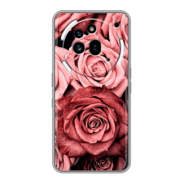 Силиконовый чехол на Nothing Phone (3a) Pro с принтом Цветы розы Силиконовый чехол на Nothing Phone (3a) Pro с принтом Цветы розы