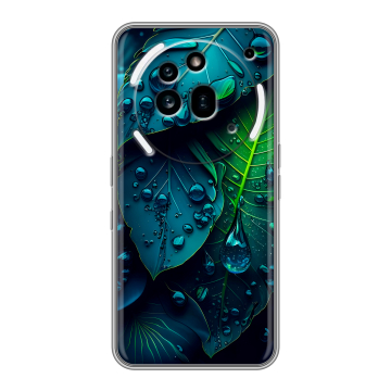 Силиконовый чехол на Nothing Phone (3a) Pro с принтом Листья Силиконовый чехол на Nothing Phone (3a) Pro с принтом Листья