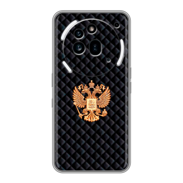 Силиконовый чехол на Nothing Phone (3a) Pro с принтом Герб России принт