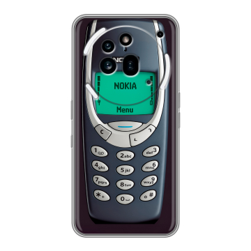 Силиконовый чехол на Nothing Phone (3a) Pro с принтом Старый телефон Силиконовый чехол на Nothing Phone (3a) Pro с принтом Старый телефон