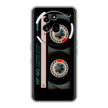 Силиконовый чехол на Nothing Phone (3a) Pro с принтом Кассета