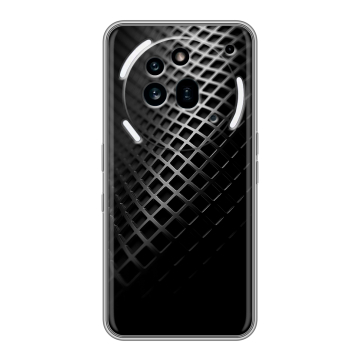 Силиконовый чехол на Nothing Phone (3a) Pro с принтом Текстура металла
