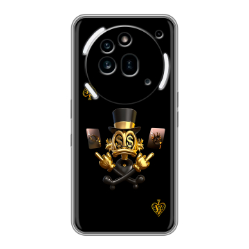 Силиконовый чехол на Nothing Phone (3a) Pro с принтом Золотой скрудж макдак Силиконовый чехол на Nothing Phone (3a) Pro с принтом Золотой скрудж макдак