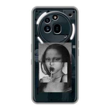 Силиконовый чехол на Nothing Phone (3a) Pro с принтом Мона Лиза Силиконовый чехол на Nothing Phone (3a) Pro с принтом Мона Лиза