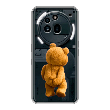 Силиконовый чехол на Nothing Phone (3a) Pro с принтом Медведь Силиконовый чехол на Nothing Phone (3a) Pro с принтом Медведь