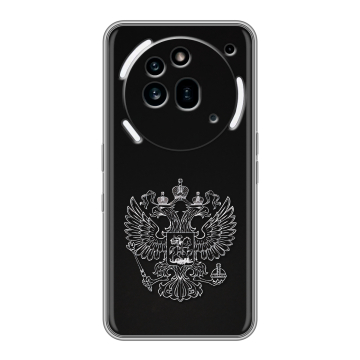 Силиконовый чехол на Nothing Phone (3a) Pro с принтом Герб России Силиконовый чехол на Nothing Phone (3a) Pro с принтом Герб России