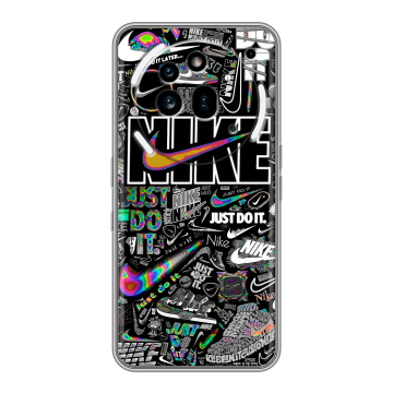 Силиконовый чехол на Nothing Phone (3a) Pro с принтом Найк Силиконовый чехол на Nothing Phone (3a) Pro с принтом Найк