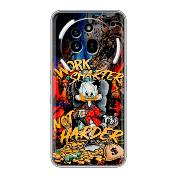 Силиконовый чехол на Nothing Phone (3a) Pro с принтом Дональд Дак Деньги