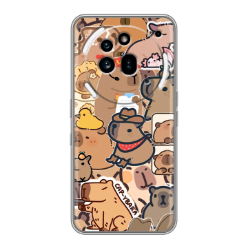 Силиконовый чехол на Nothing Phone (3a) Pro с принтом капибара Силиконовый чехол на Nothing Phone (3a) Pro с принтом капибара
