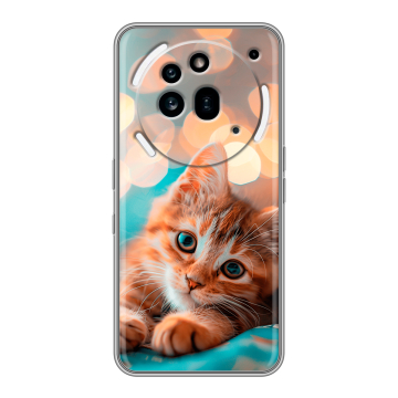 Силиконовый чехол на Nothing Phone (3a) Pro с принтом котик Силиконовый чехол на Nothing Phone (3a) Pro с принтом котик