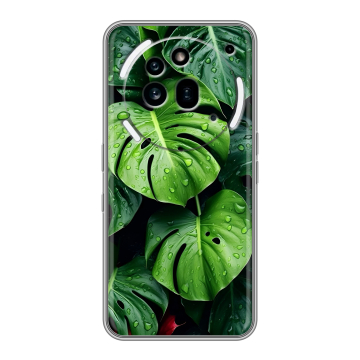 Силиконовый чехол на Nothing Phone (3a) Pro с принтом Листья Силиконовый чехол на Nothing Phone (3a) Pro с принтом Листья