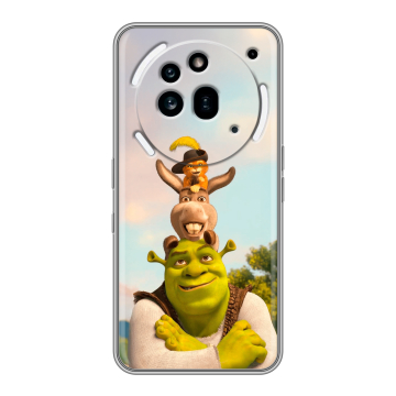 Силиконовый чехол на Nothing Phone (3a) Pro с принтом Шрек Shrek