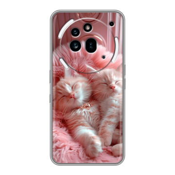 Силиконовый чехол на Nothing Phone (3a) Pro с принтом котята котики Силиконовый чехол на Nothing Phone (3a) Pro с принтом котята котики