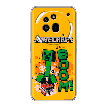 Силиконовый чехол на Nothing Phone (3a) Pro с принтом Майнкрафт Minecraft