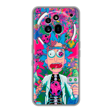 Силиконовый чехол на Nothing Phone (3a) Pro с принтом Рик и Морти Rick Morty