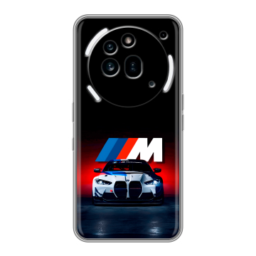 Силиконовый чехол на Nothing Phone (3a) Pro с принтом БМВ BMW Силиконовый чехол на Nothing Phone (3a) Pro с принтом БМВ BMW
