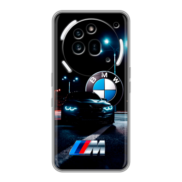 Силиконовый чехол на Nothing Phone (3a) Pro с принтом БМВ BMW Силиконовый чехол на Nothing Phone (3a) Pro с принтом БМВ BMW