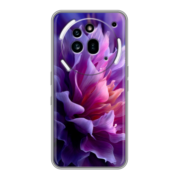 Силиконовый чехол на Nothing Phone (3a) Pro с принтом женский цветы