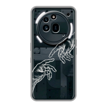 Силиконовый чехол на Nothing Phone (3a) Pro с принтом Сотворение мира
