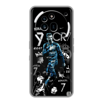 Силиконовый чехол на Nothing Phone (3a) Pro с принтом Реал Роналдо Силиконовый чехол на Nothing Phone (3a) Pro с принтом Реал Роналдо