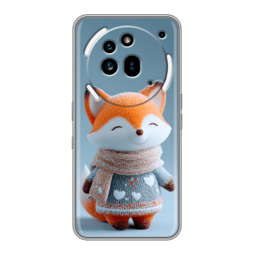 Силиконовый чехол на Nothing Phone (3a) Pro с принтом Лиса