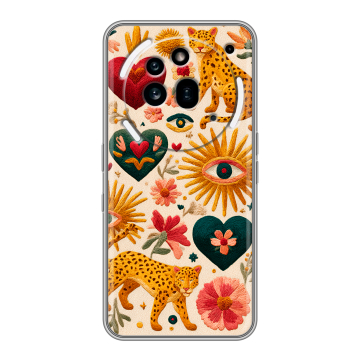 Силиконовый чехол на Nothing Phone (3a) Pro с принтом Модный принт
