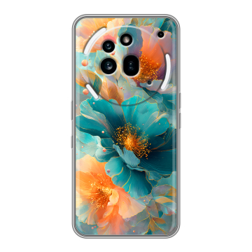 Силиконовый чехол на Nothing Phone (3a) Pro с принтом Цветы