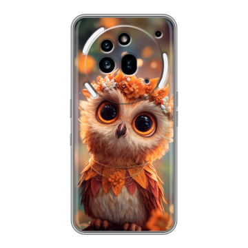 Силиконовый чехол на Nothing Phone (3a) Pro с принтом Милая сова